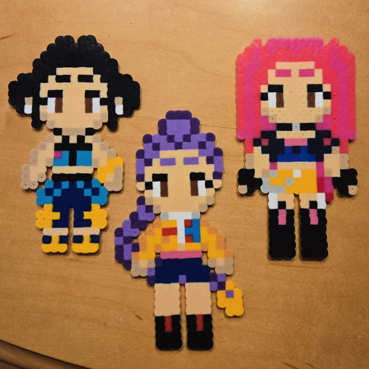 Huntrix Perler Bead Sprites